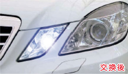 W212 LEDポジションライト交換後