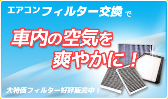 花粉対策にエアコンフィルター!