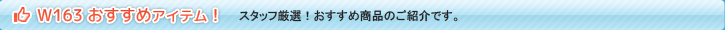 スリーポイント W163用おすすめアイテム！