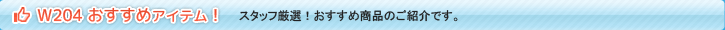 スリーポイントW204用おすすめアイテム！