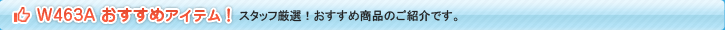 スリーポイント W463A ゲレンデ用おすすめアイテム！